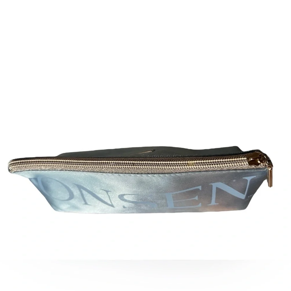Onsen Metallic Blue Cosmetic Bag